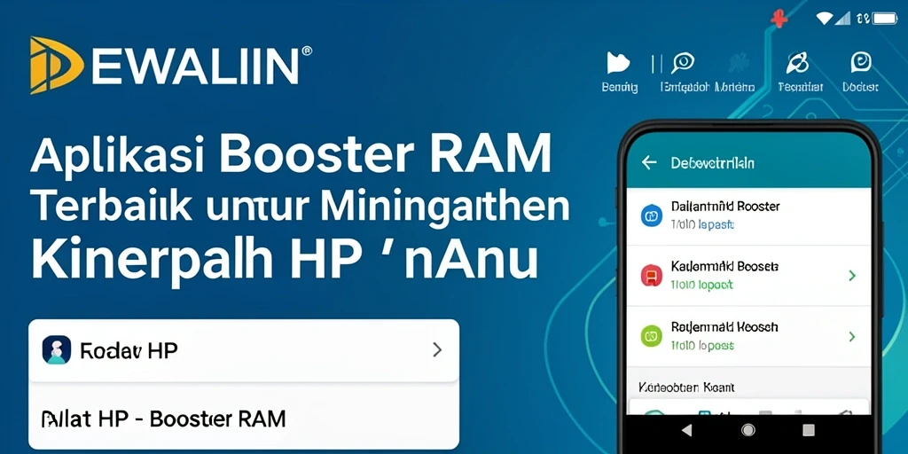 Tampilan antarmuka pengguna DEWALIN yang intuitif untuk optimasi RAM.