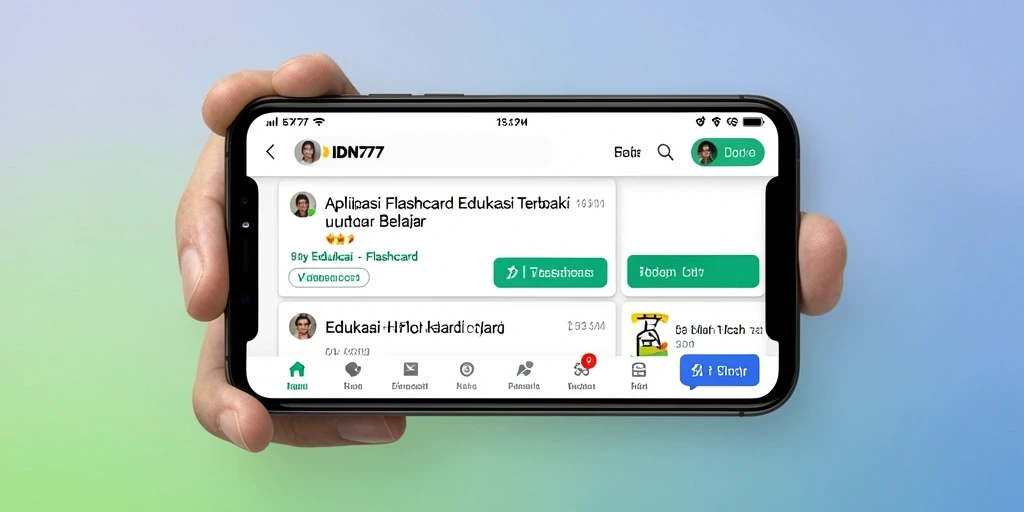 Tampilan antarmuka IDN777 yang intuitif dan menarik.