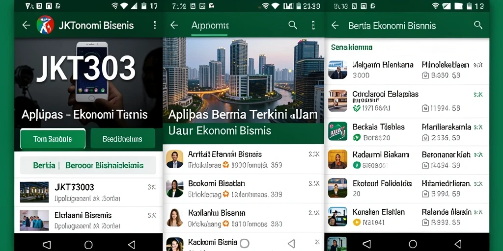 Tampilan antarmuka JKT303 yang menawan dan informatif.